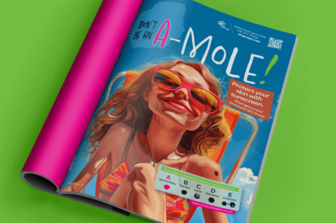 A magazine cover featuring a stylish woman wearing sunglasses